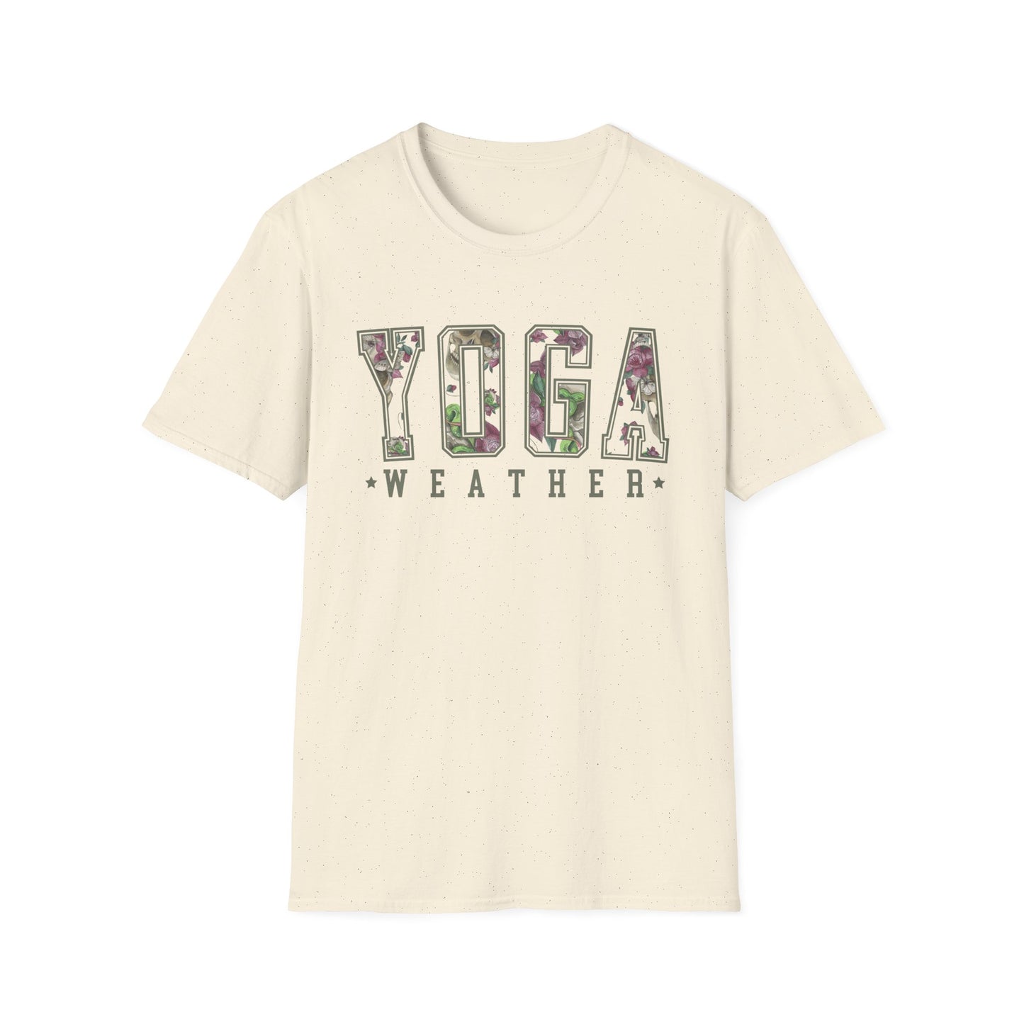 Yoga Weather (Flower & Skulls) T-shirt