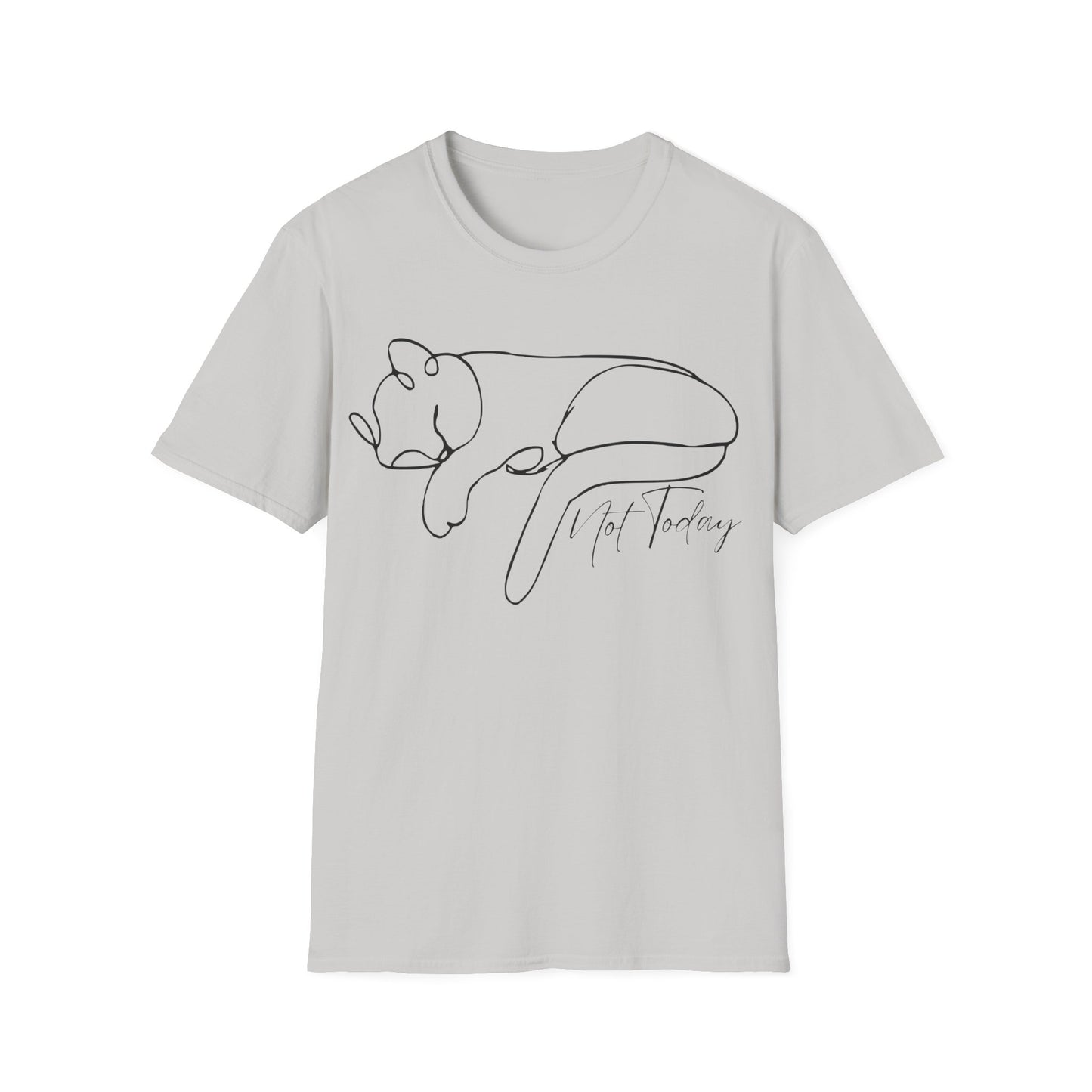 Not Today Cat (Line Art) T-shirt
