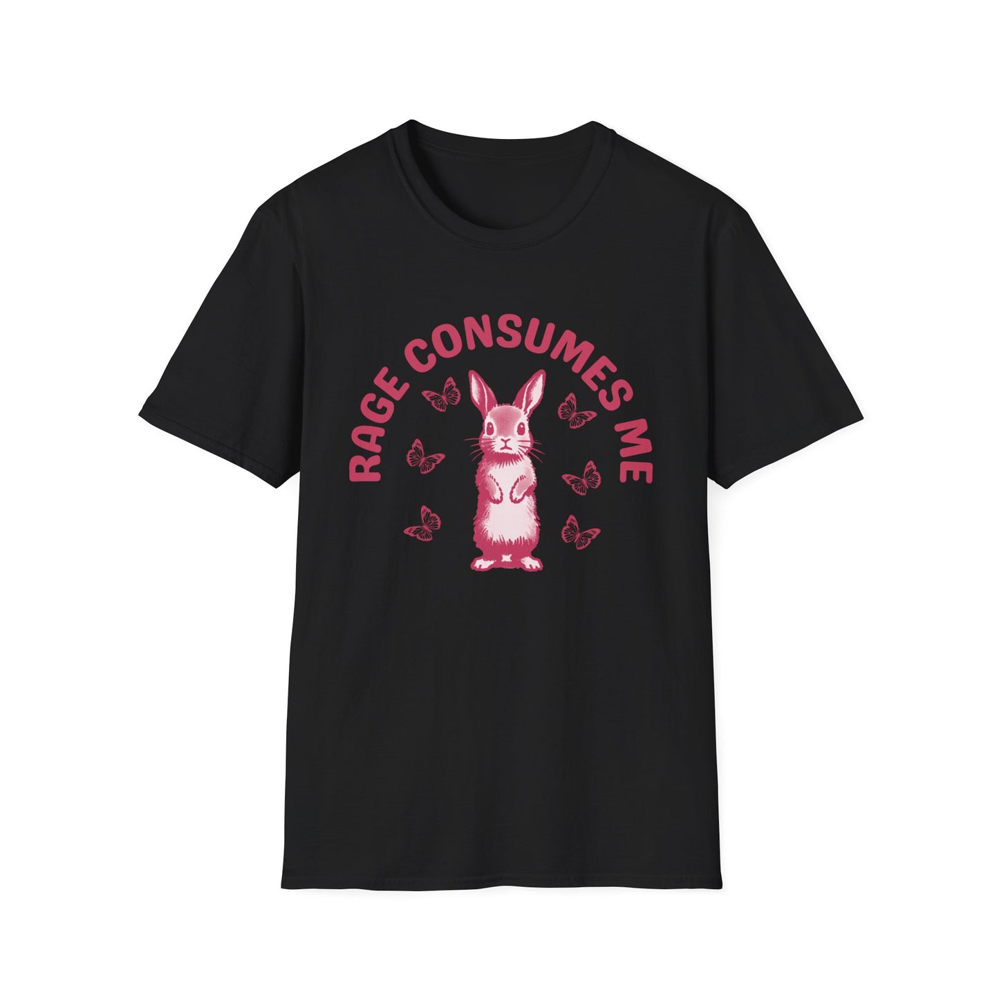 Rage Consumes Me (Pink Rabbit) T-shirt