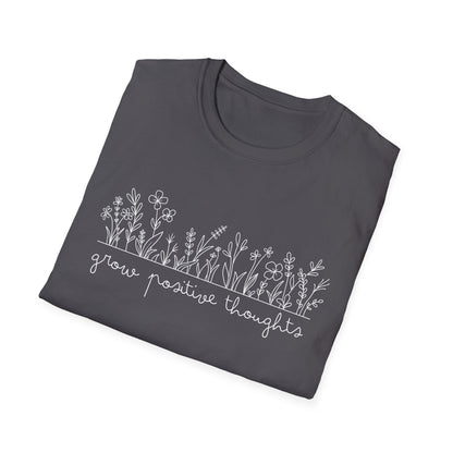 Grow Positive Thoughts (Line Art) T-shirt