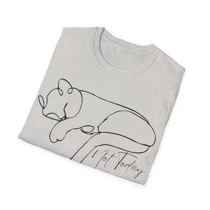 Not Today Cat (Line Art) T-shirt
