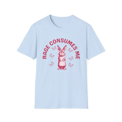 Rage Consumes Me (Pink Rabbit) T-shirt