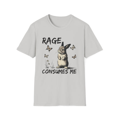Rage Consumes Me (Rabbit & Butterflies) T-shirt