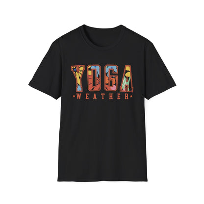 Yoga Weather (Bright Floral) T-shirt