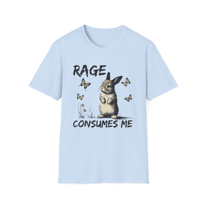 Rage Consumes Me (Rabbit & Butterflies) T-shirt
