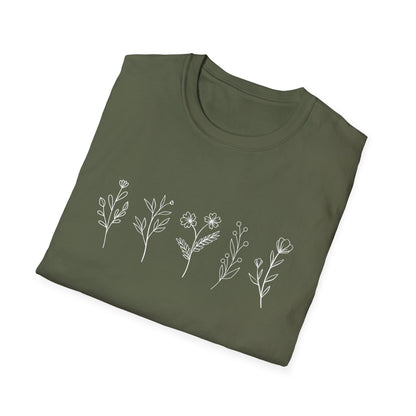 Botanical Line Drawing T-shirt