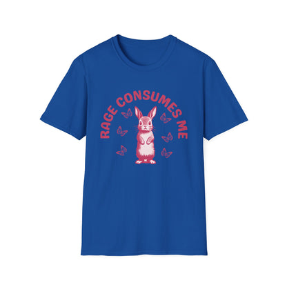 Rage Consumes Me (Pink Rabbit) T-shirt