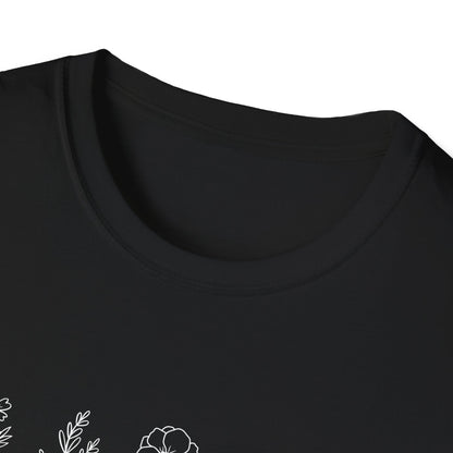 Grow Positive Thoughts (Line Drawing) T-shirt