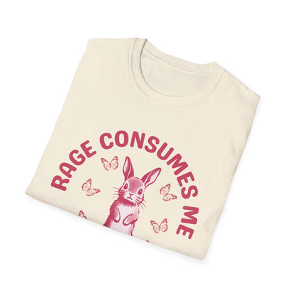 Rage Consumes Me (Pink Rabbit) T-shirt