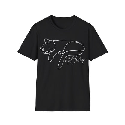 Not Today Cat (Line Art) T-shirt