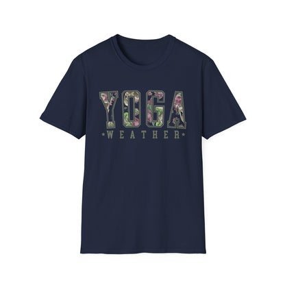 Yoga Weather (Flower & Skulls) T-shirt