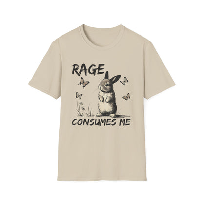 Rage Consumes Me (Rabbit & Butterflies) T-shirt
