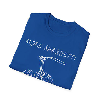 More Spaghetti Less Upsetti (Line Art) T-shirt