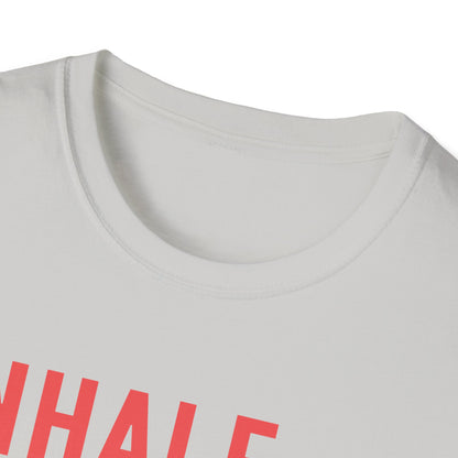 Inhale. Hold. Exhale. Bruh (Retro Colors) T-shirt