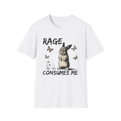 Rage Consumes Me (Rabbit & Butterflies) T-shirt
