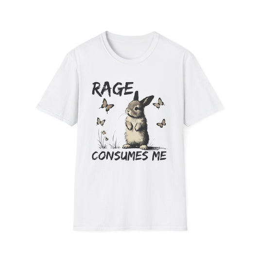 Rage Consumes Me (Rabbit & Butterflies) T-shirt