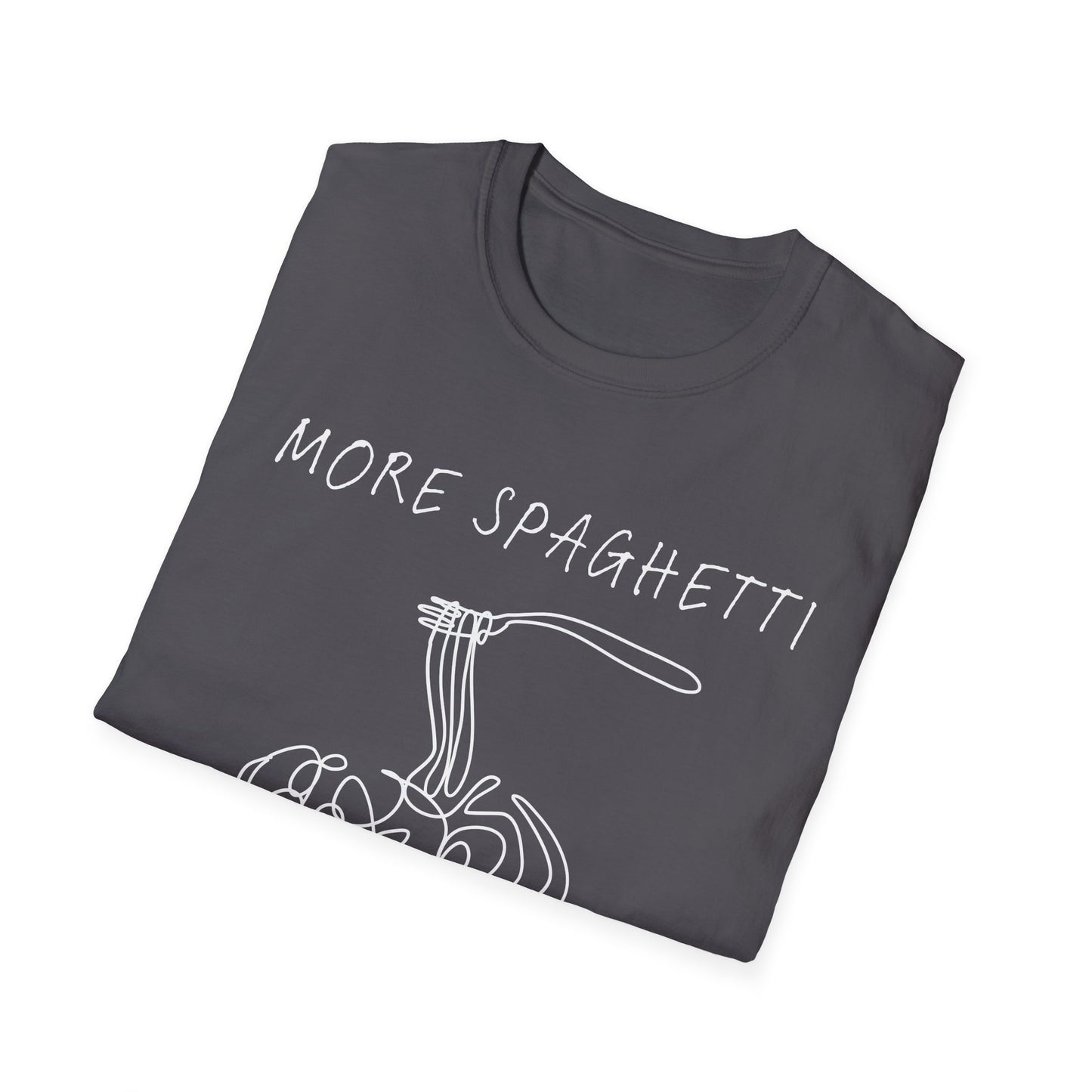 More Spaghetti Less Upsetti (Line Art) T-shirt
