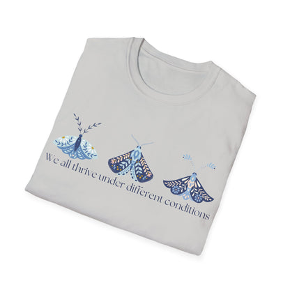 We All Thrive Under Different Conditions (Moths) T-shirt