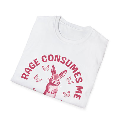 Rage Consumes Me (Pink Rabbit) T-shirt