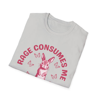Rage Consumes Me (Pink Rabbit) T-shirt
