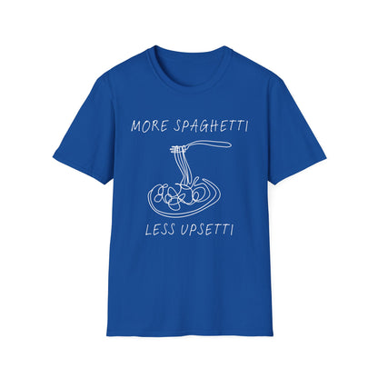 More Spaghetti Less Upsetti (Line Art) T-shirt