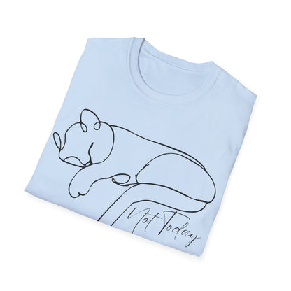 Not Today Cat (Line Art) T-shirt