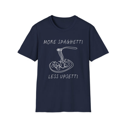 More Spaghetti Less Upsetti (Line Art) T-shirt
