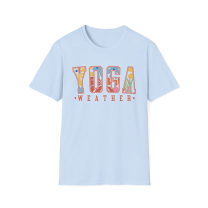 Yoga Weather (Bright Floral) T-shirt