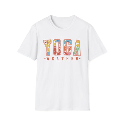 Yoga Weather (Bright Floral) T-shirt