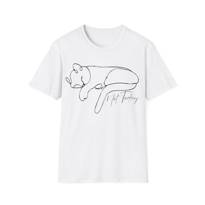 Not Today Cat (Line Art) T-shirt