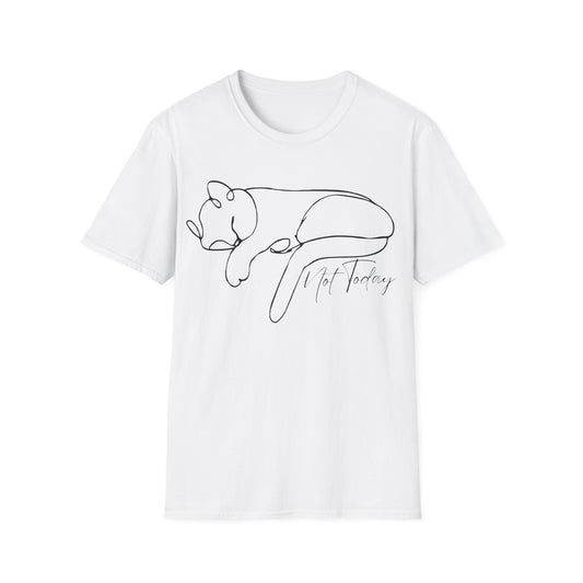Not Today Cat (Line Art) T-shirt