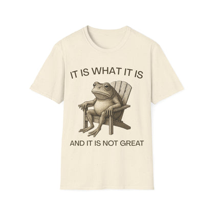 It Is What It Is And It Is Not Great (Frog) T-shirt