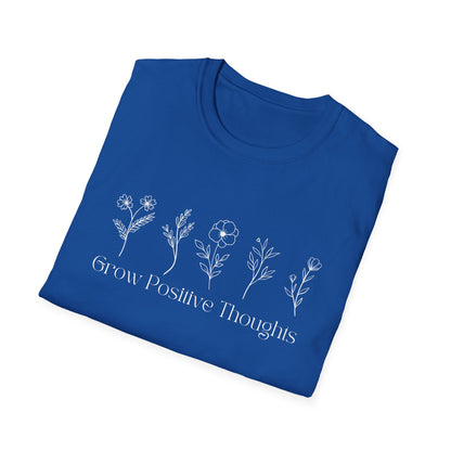 Grow Positive Thoughts (Line Drawing) T-shirt