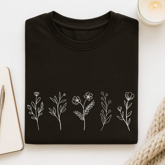 Botanical Line Drawing T-shirt