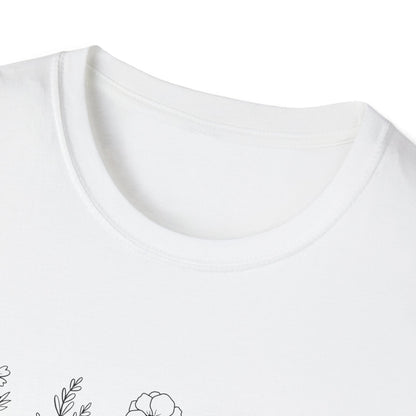 Grow Positive Thoughts (Line Drawing) T-shirt