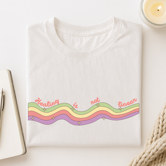 Healing Is Not Linear (Groovy) T-shirt