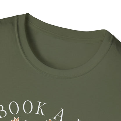 A Book A Day Keeps The Mental Breakdown Away (Botanical) T-shirt
