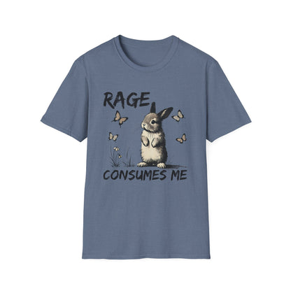 Rage Consumes Me (Rabbit & Butterflies) T-shirt