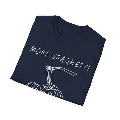 More Spaghetti Less Upsetti (Line Art) T-shirt