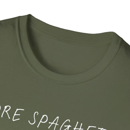 More Spaghetti Less Upsetti (Line Art) T-shirt