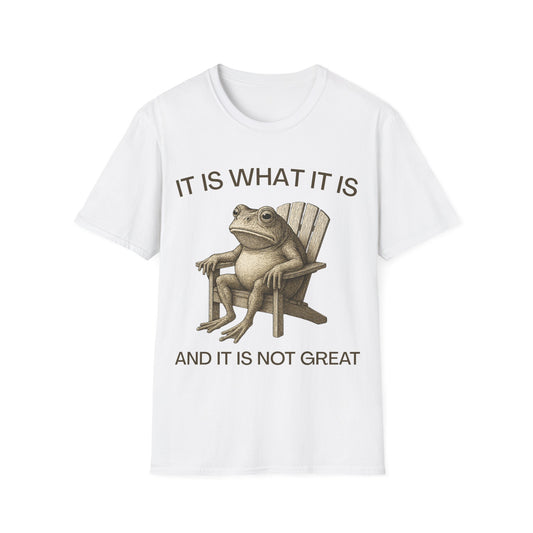 It Is What It Is And It Is Not Great (Frog) T-shirt