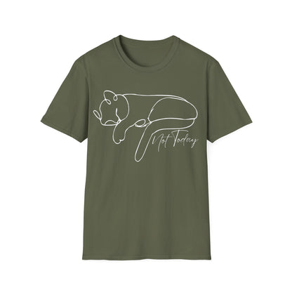 Not Today Cat (Line Art) T-shirt
