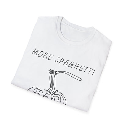 More Spaghetti Less Upsetti (Line Art) T-shirt