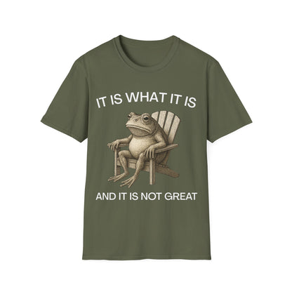 It Is What It Is And It Is Not Great (Frog) T-shirt
