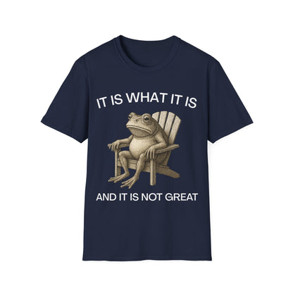 It Is What It Is And It Is Not Great (Frog) T-shirt