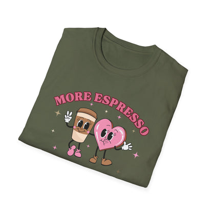 More Espresso, Less Depresso (Coffee & Heart) T-shirt