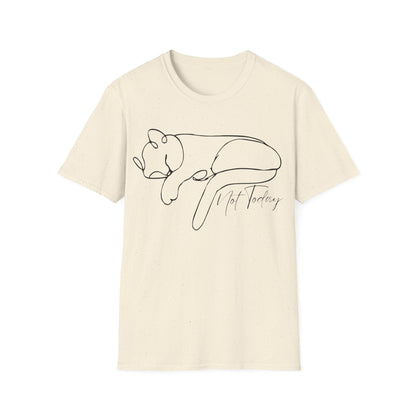 Not Today Cat (Line Art) T-shirt