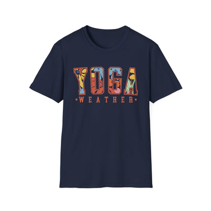 Yoga Weather (Bright Floral) T-shirt