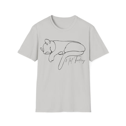 Not Today Cat (Line Art) T-shirt