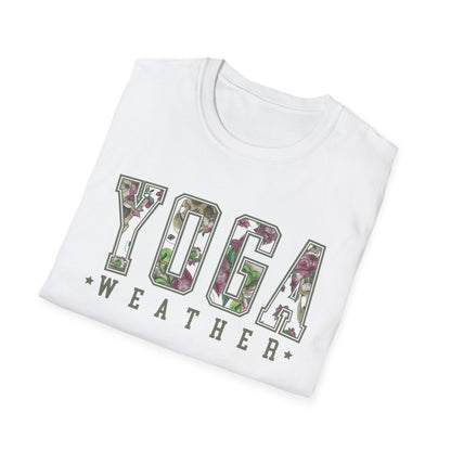 Yoga Weather (Flower & Skulls) T-shirt